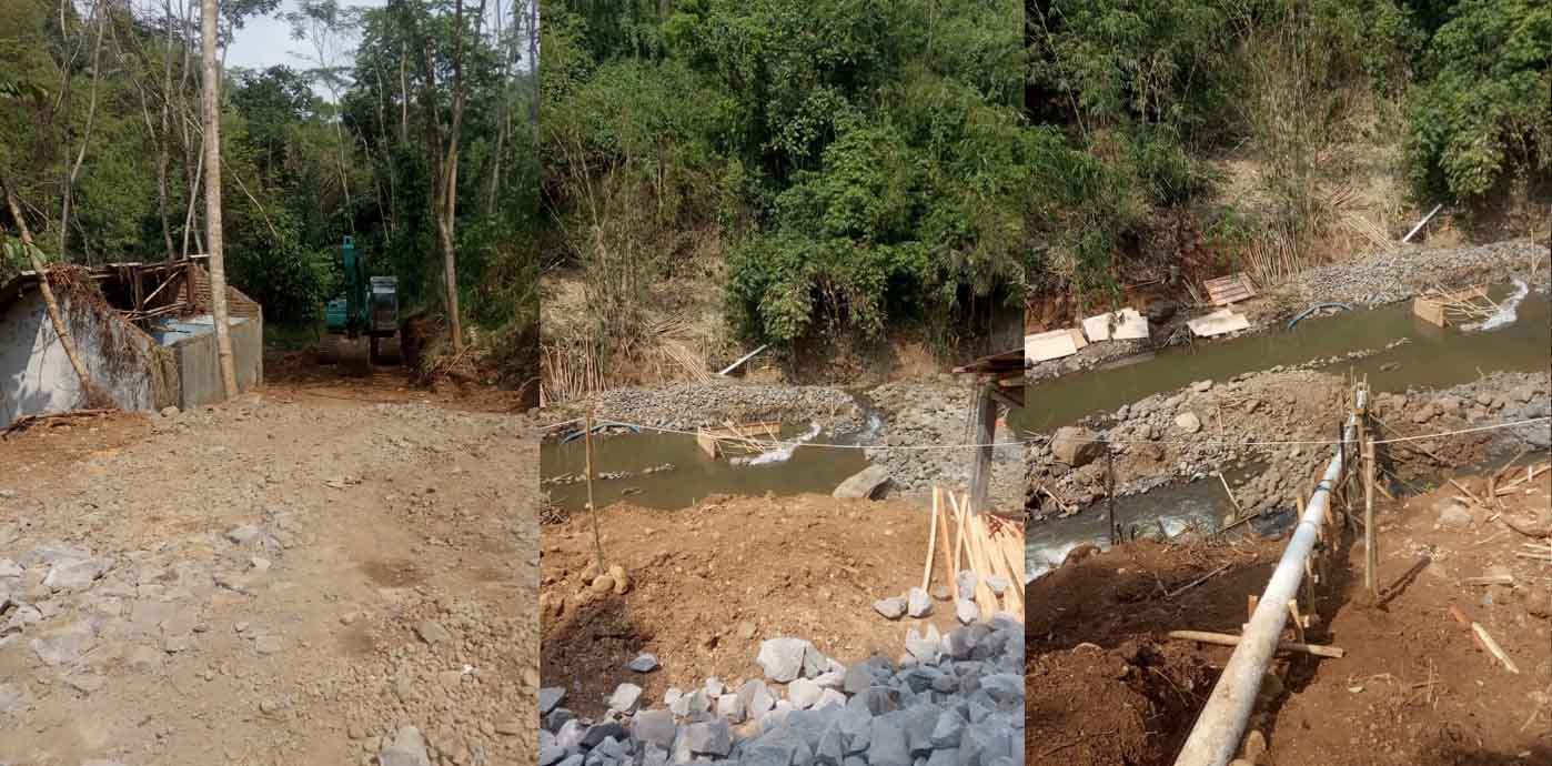 Pembangunan Check Dam yang Belokasi Diantara Dua Wilayah Tak melakukan Sosialisasi Secara Menyeluruh, Disoal Warga dan Lurah Singkup Kota Tasik